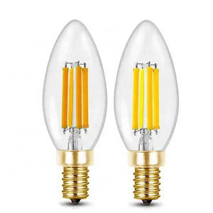 800 Lumen LED Light Bulbs E14 Straight Filament C35 Vintage LED 4W 6W Led light bulb for chandelier