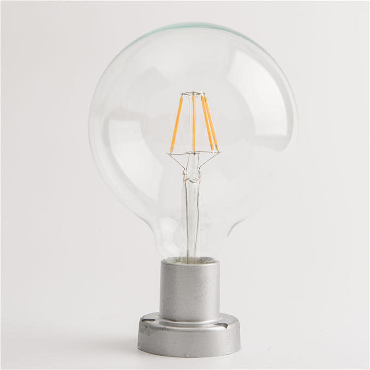 Free Flicker G95 Edison shape Led Globe Filament Bulb 2700K E27/E26/B22 2w