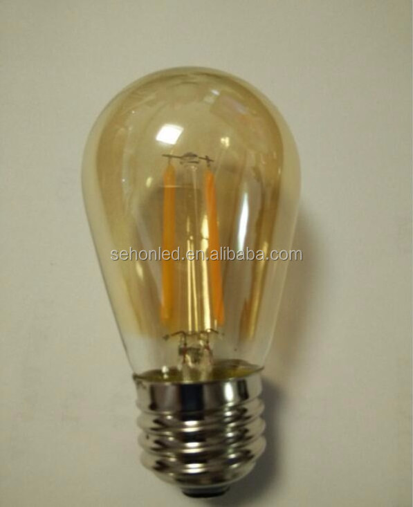 Novelty Led Lights Warm White DC 12V 2W S14 Led Filament Bulb