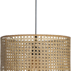 Retro Pendant Light Wicker Restaurant Hanging Lamp Hand Woven Bamboo Lighting Fixture Single Head Kitchen Chandelier