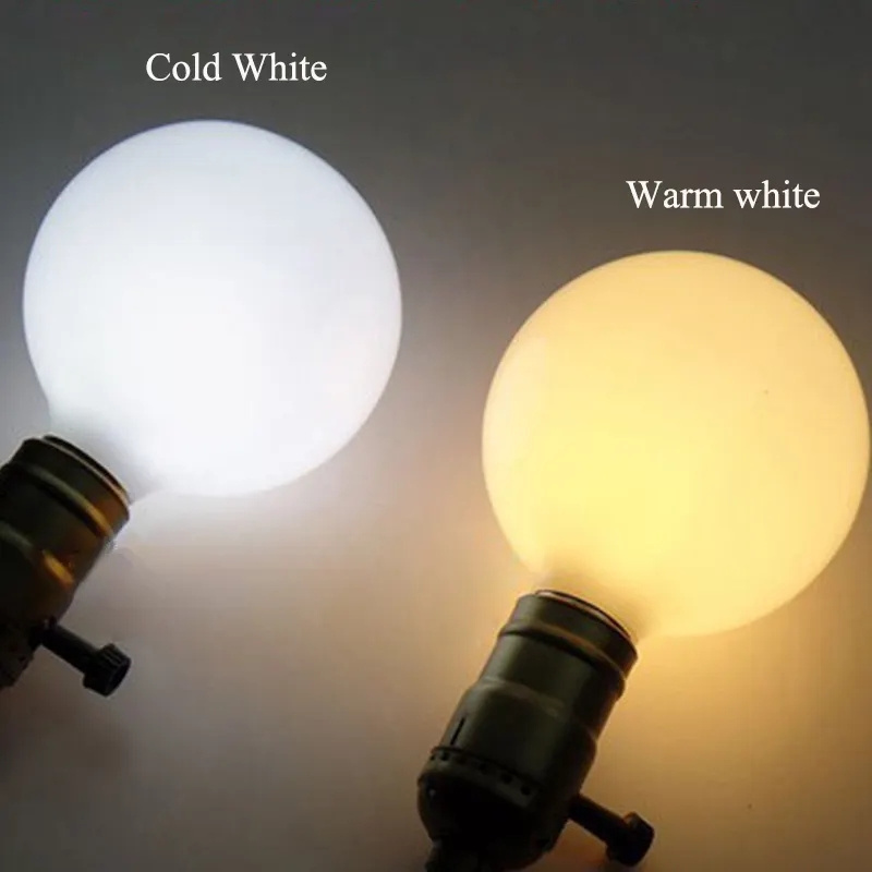 Large G40 G125 Soft White Globe Light Bulb 6 Watt Energy Saving Light Led  Bulbs With E26 Socket