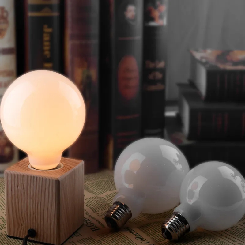 Large G40 G125 Soft White Globe Light Bulb 6 Watt Energy Saving Light Led  Bulbs With E26 Socket