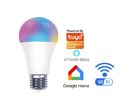 Edison daylight bulb 4w wifi RGB A60 dimmable E26 with tuya control app