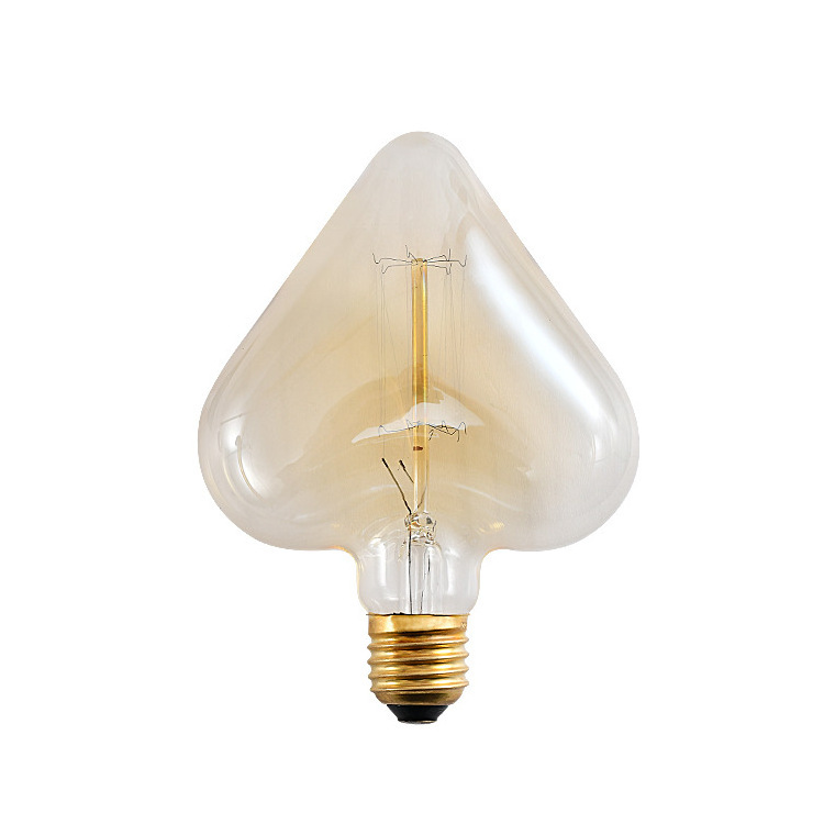 Vintage Home Art Bulb Special Shaped Edison Light Bulb 40w Tungsten Filament Clear Amber Incandescent Deco Bulbs