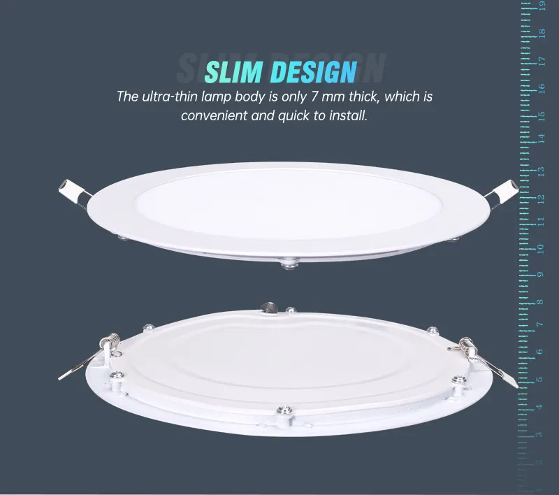 Hot Selling Recessed Round Ultra Slim LED Panel Lights Ceiling 36W 42W 48W LED Light Panel  600x600MM