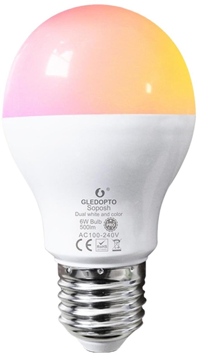 Edison daylight bulb 4w wifi RGB A60 dimmable E26 with tuya control app