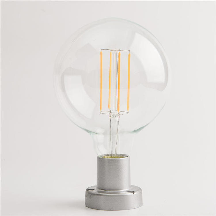 Free Flicker G95 Edison shape Led Globe Filament Bulb 2700K E27/E26/B22 2w