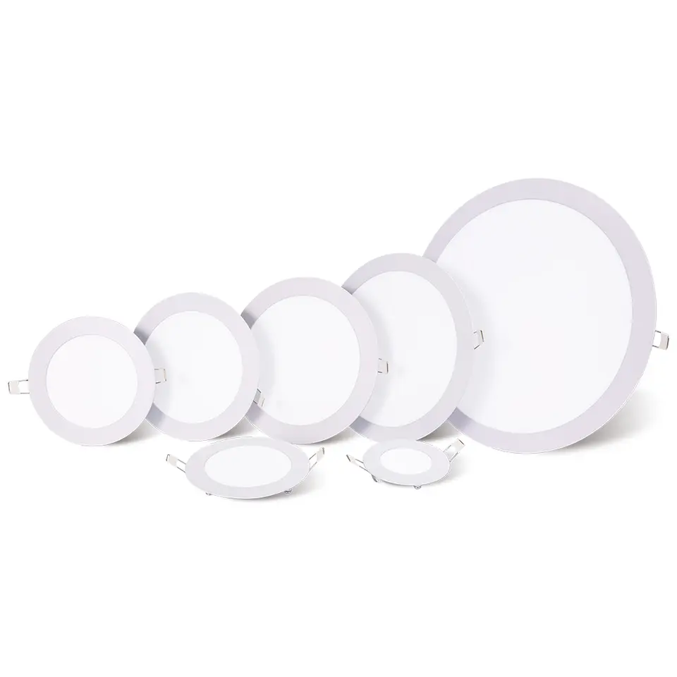 Hot Selling Recessed Round Ultra Slim LED Panel Lights Ceiling 36W 42W 48W LED Light Panel  600x600MM