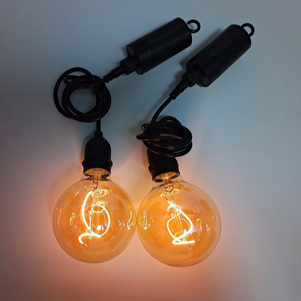 G125 LED lamps Filament Remote Control Battery Run Indoor Outdoor Glass LED Pendant Light