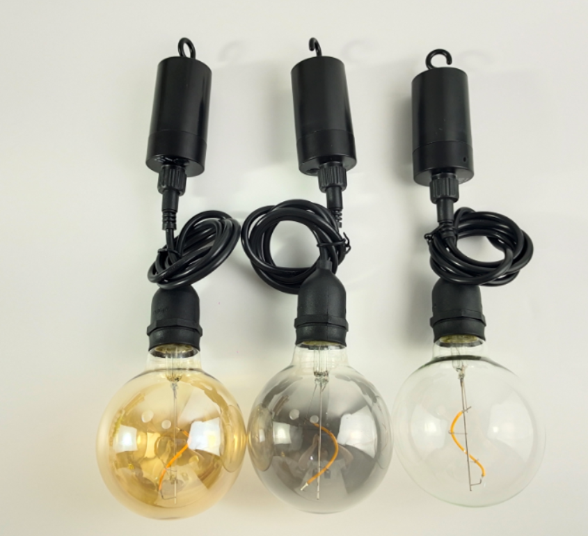 G125 LED lamps Filament Remote Control Battery Run Indoor Outdoor Glass LED Pendant Light