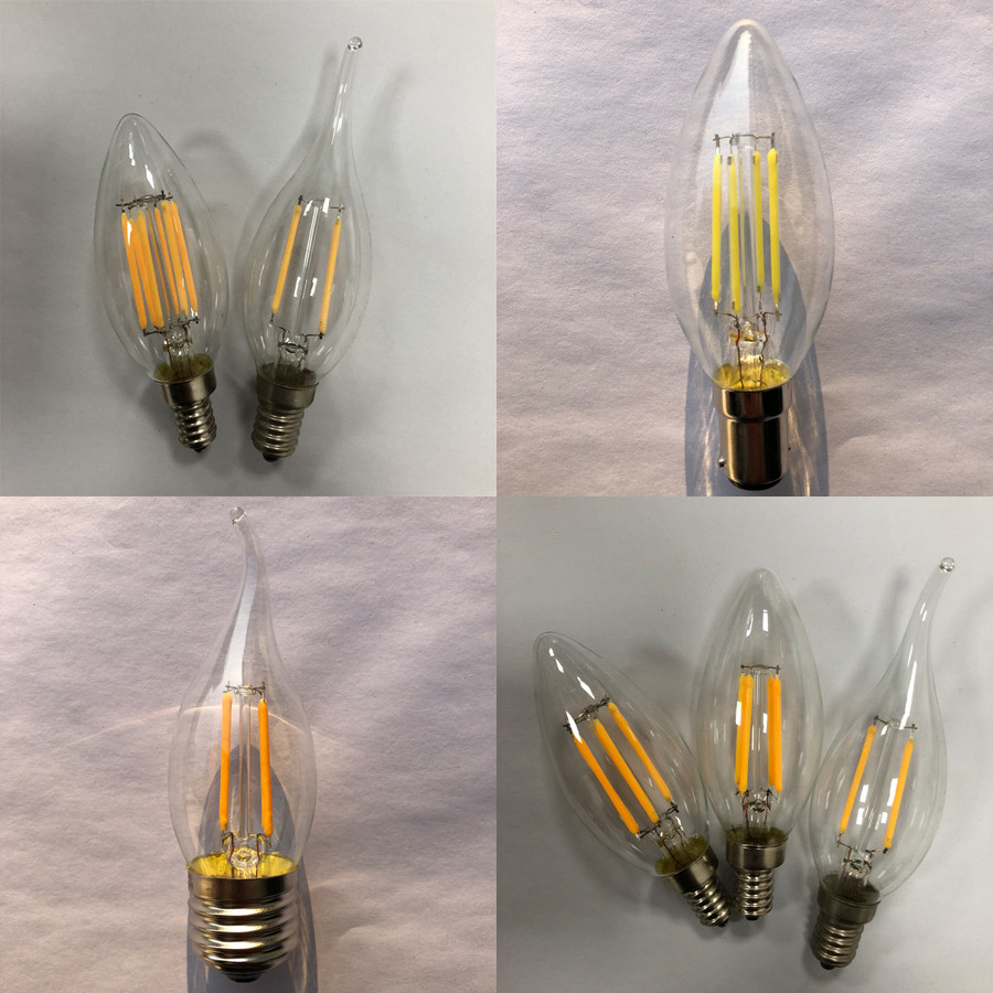 Hot Selling 2W 4W 6W C35 Led Bulb Warm White 6W Dimmable String Lights Replacement Led Filament Bulb