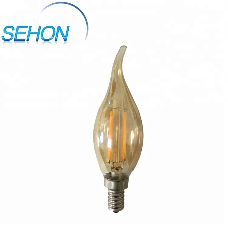 Led Candle Light Bulb 2W E12 3000K  Flame Tip LED Filament Bulb Dimmable from sehon