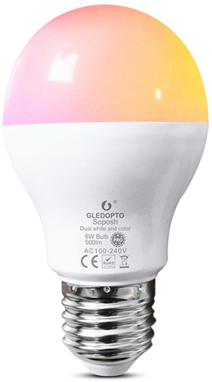 Edison daylight bulb 4w wifi RGB A60 dimmable E26 with tuya control app