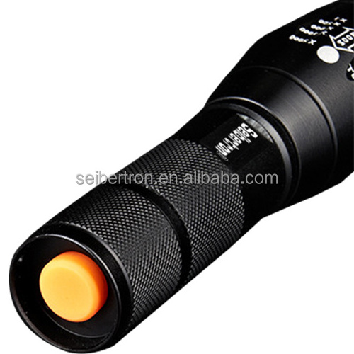 Seibertron Waterproof Q5 Tactical LED 18650 Rechargeable Zoomable Flashlight