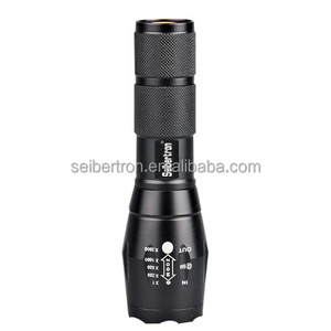 Seibertron Waterproof Q5 Tactical LED 18650 Rechargeable Zoomable Flashlight