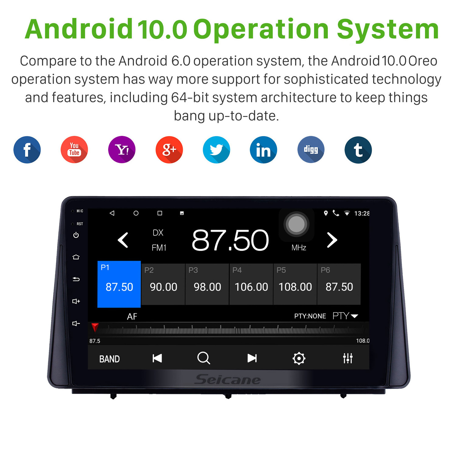 Android 13.0 Head Unit Touch Screen Radio for Car 2019 FORD FOCUS Multimedia Player Support Carplay