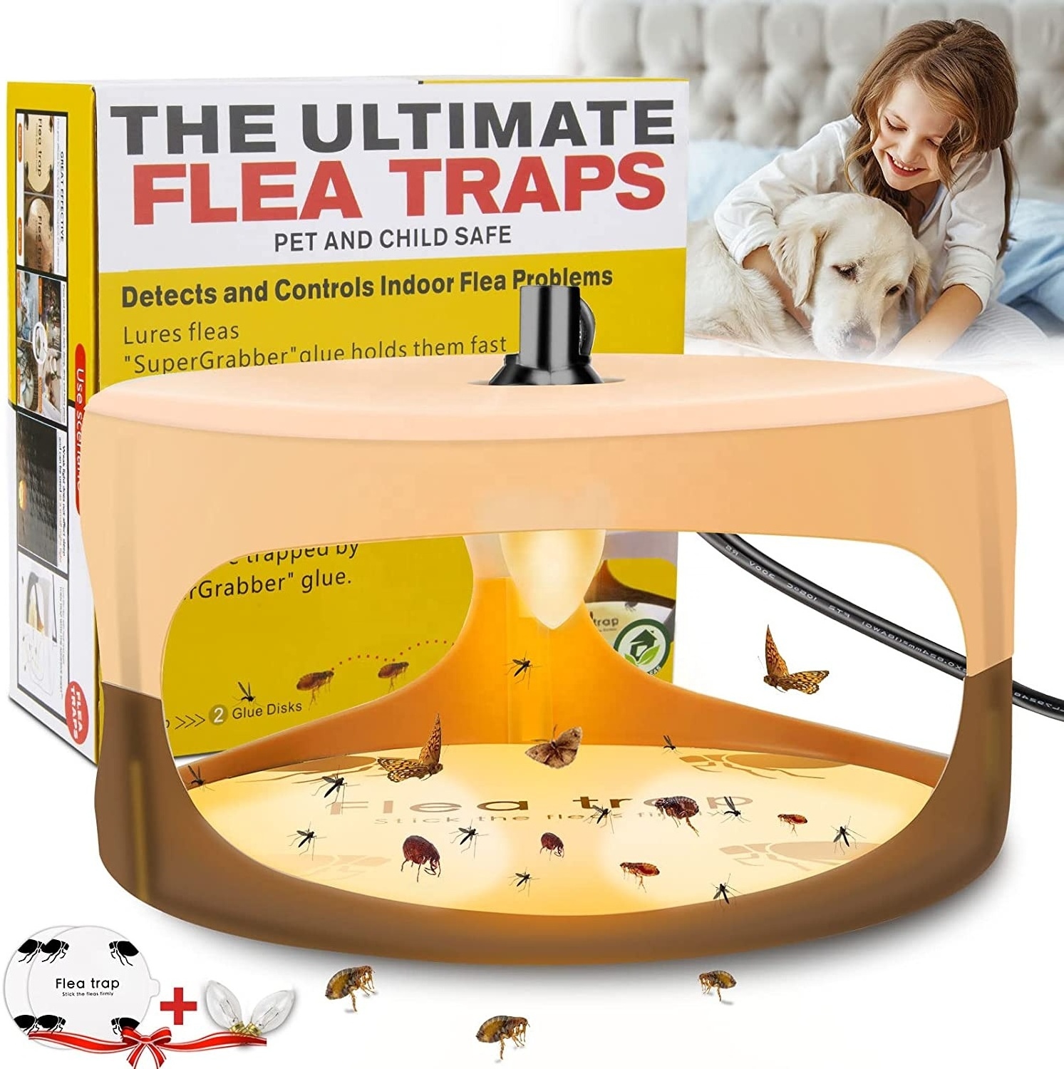 Seicosy Factory Wholesale Hot Sale Best sale home safe killer lamp sticky flea trap fly trap