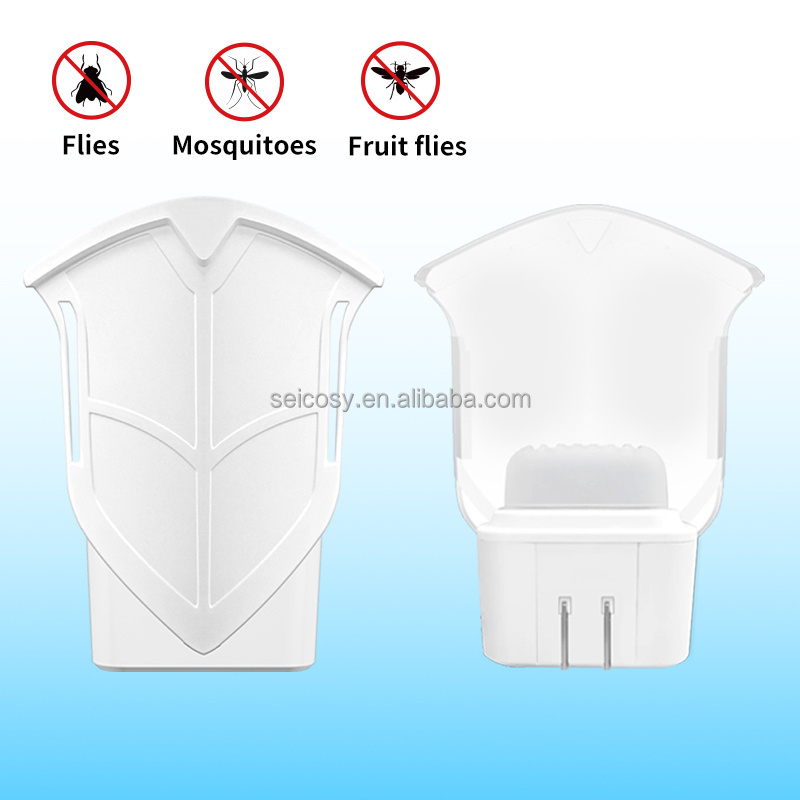 Saikou Electronic Flying Insect Trap Plug in*1+sticky paper*4,  Fruit Fly Traps for Indoor Bug Zapper with Night Light