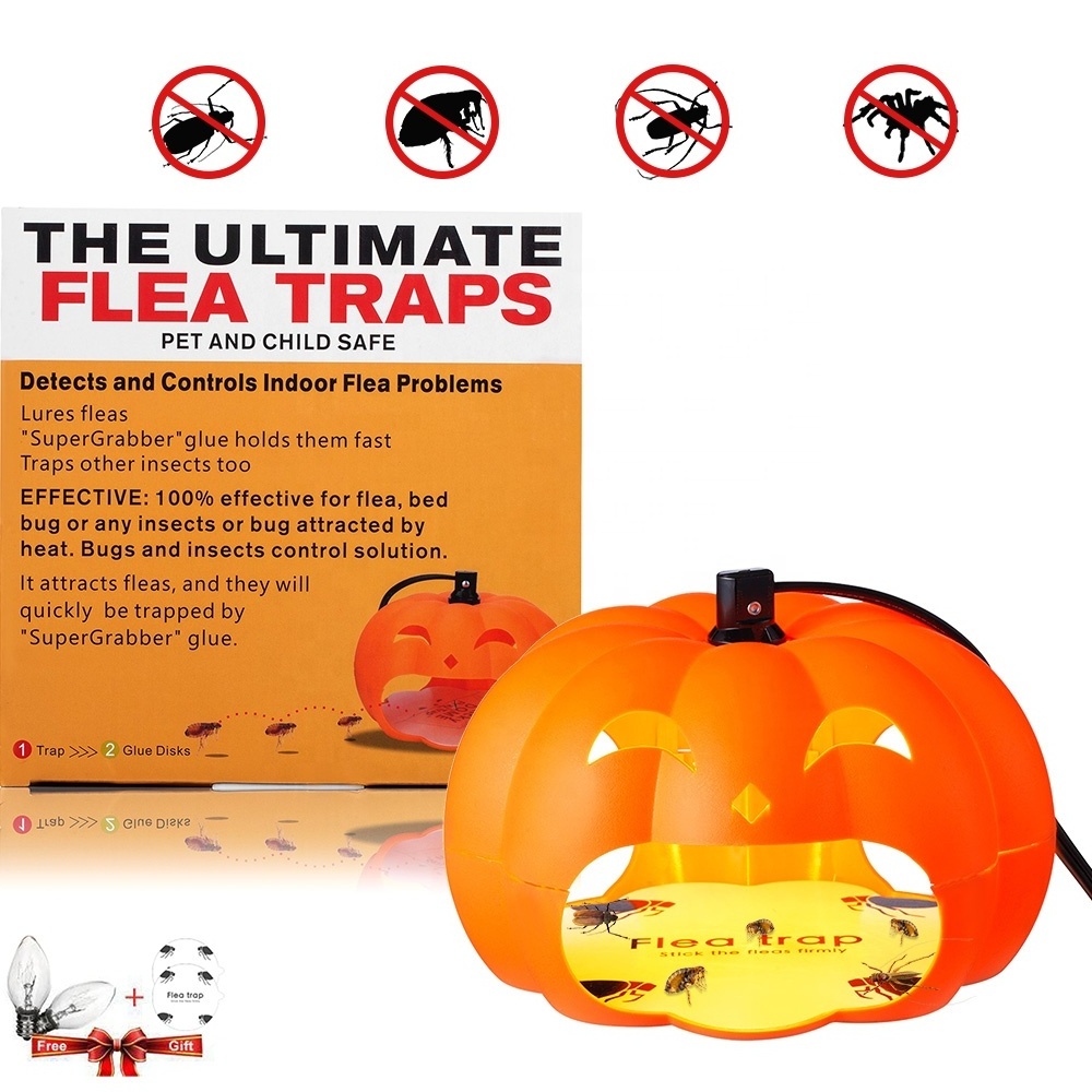 Seicosy Wholesale Flea Trap,Sticky Dome Bed Bug Trap with 2 Glue Discs,Indoor Pest Control Insect Killer Pad