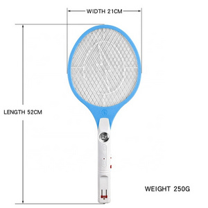 Seicosy Factory wholesale led lighting electric mosquito swatter charging plug electric fly swatter