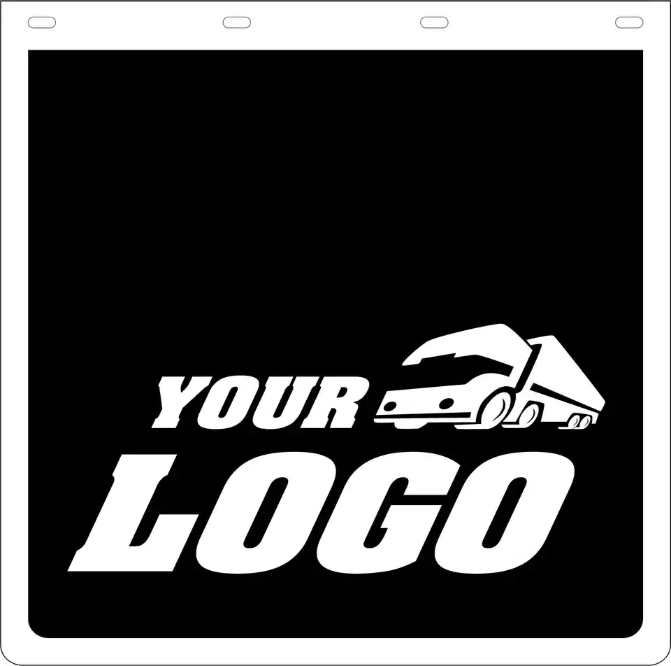 Auto Body Systems Heavy Duty Natural Rubber PVC Car Fenders Mud Flap for trailer and Truck with Custom LOGO Size 27x12 inch