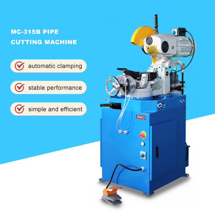 MC-315B pneumatic circular saw cutting machine metal pipe cutting machine stainless steel and bevelling