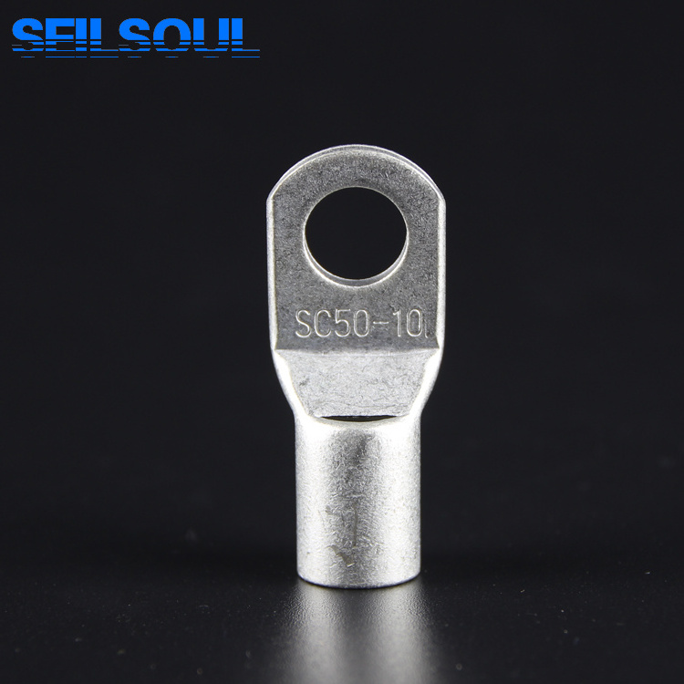 Sc2.5-4 Awg2.5 #8 High Quality End Lugs Sizes Copper Power Cable Lug Connector Battery Cable Terminal End