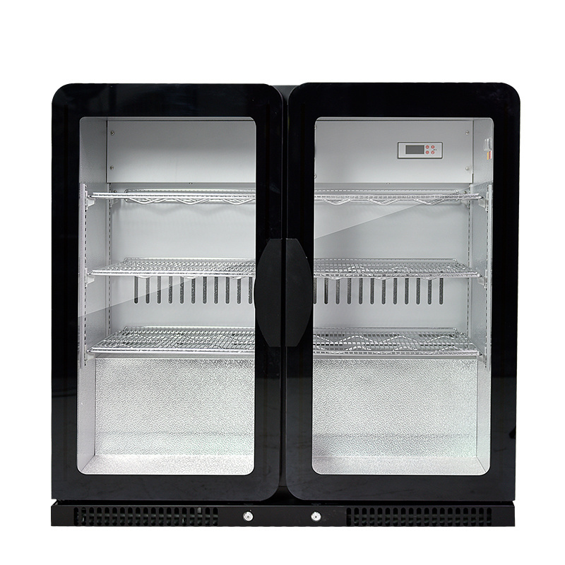 Retro cooler 210L beverage cooler fridge for coffee bar and office