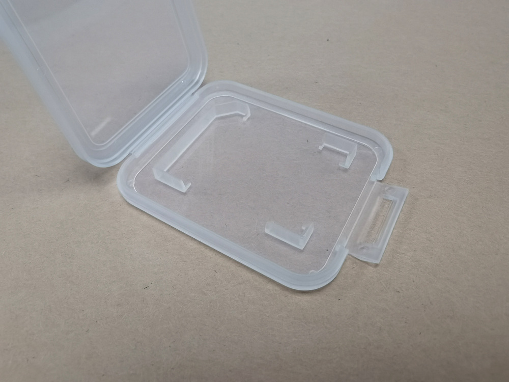 Semi Transparent Thin Mini 64G SD Memory Card Packaging Box