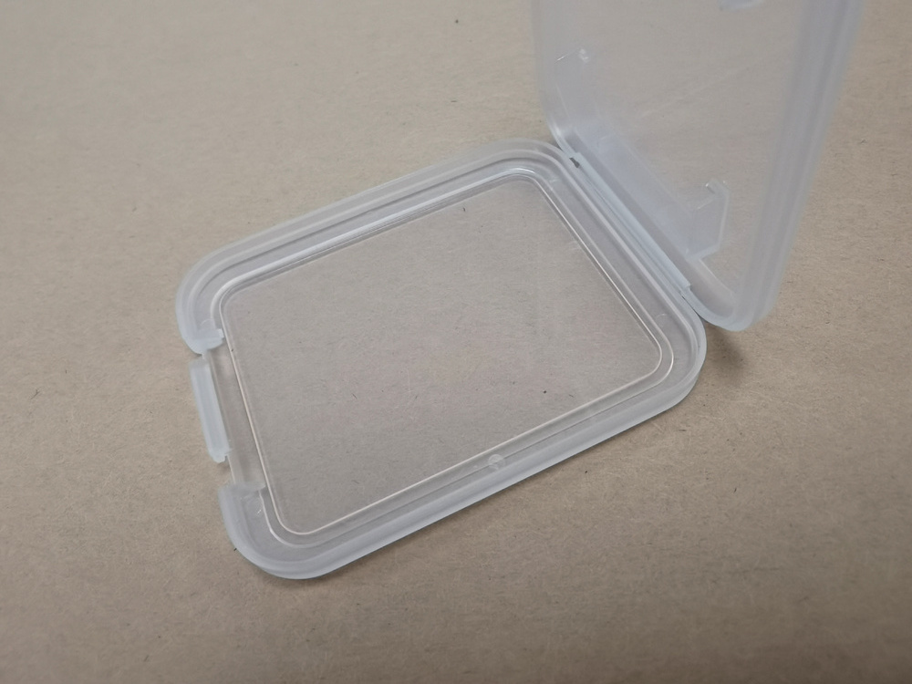 Semi Transparent Thin Mini 64G SD Memory Card Packaging Box