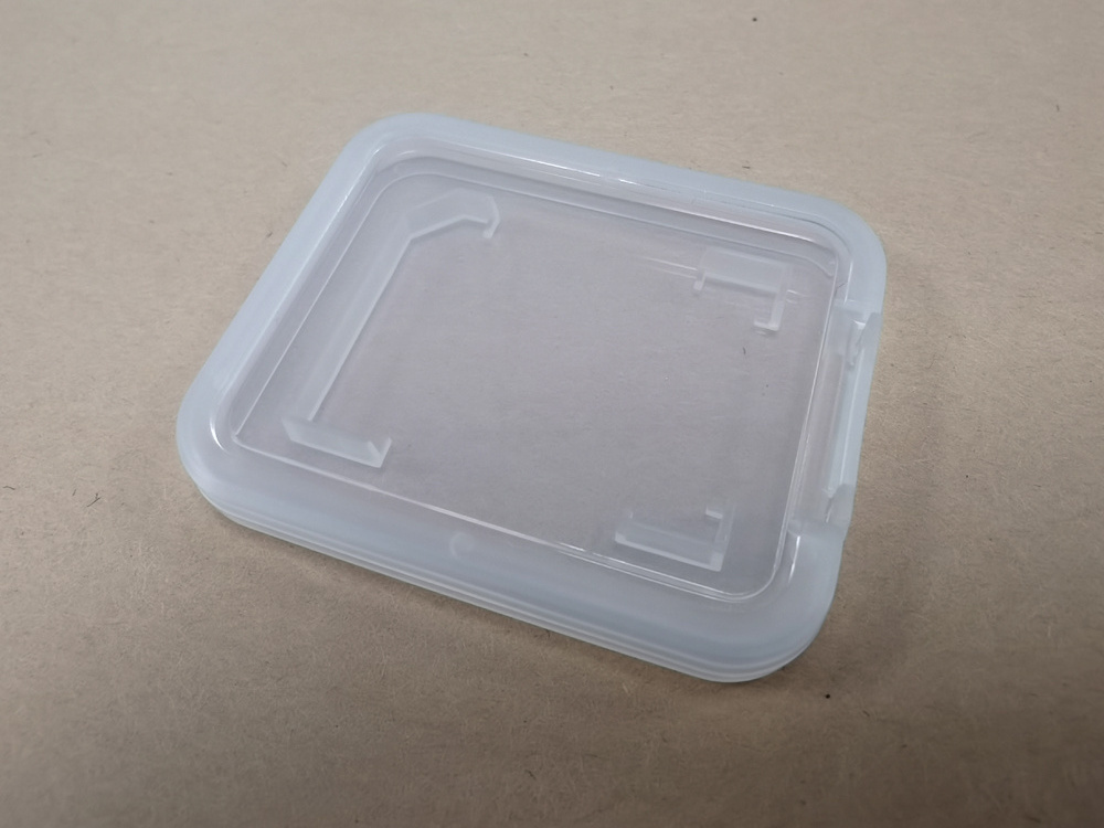 Semi Transparent Thin Mini 64G SD Memory Card Packaging Box