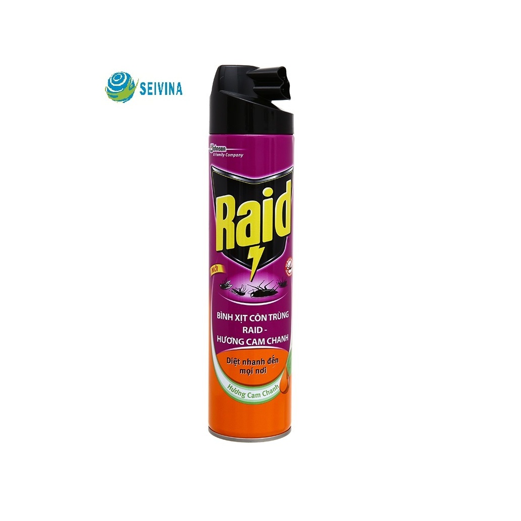 Raidd insect spray with citrus scent for mosquitos, cockroachs, ants, flies kill.