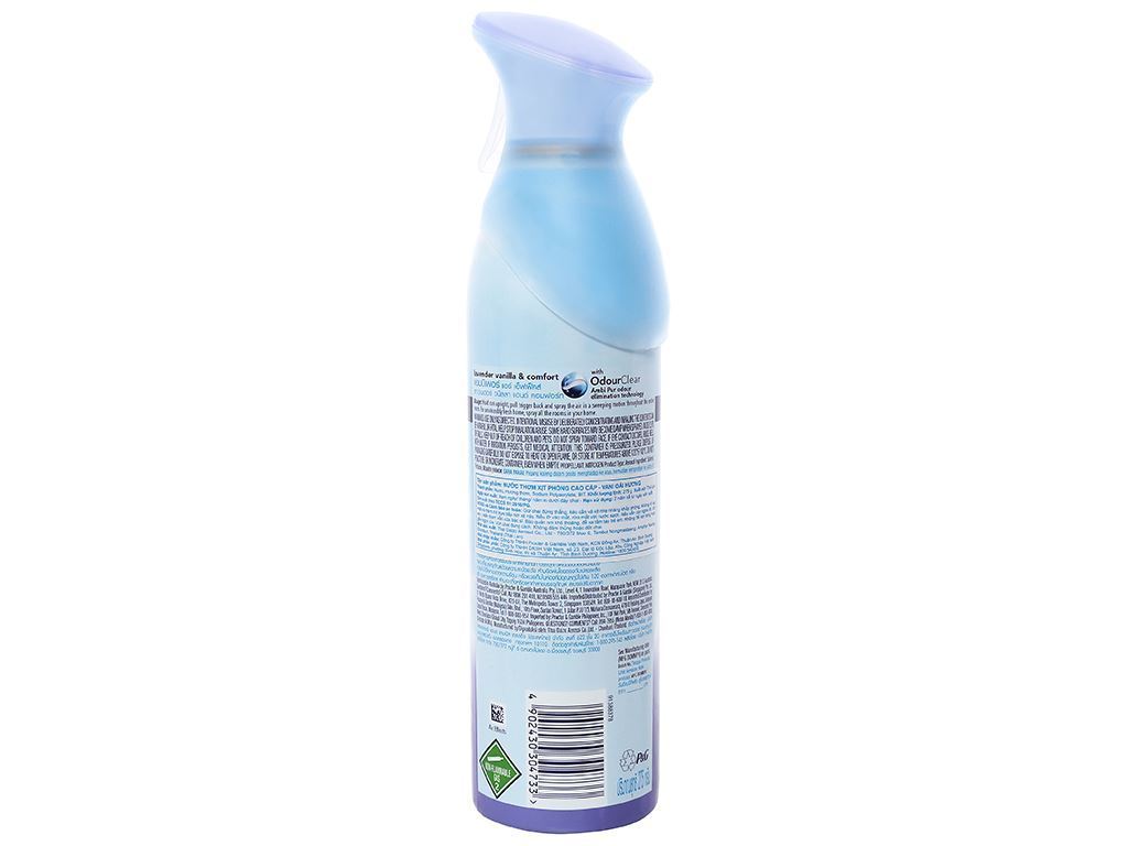 Ambi-Pur Lavender and Vanilla scent Air freshener Spray.