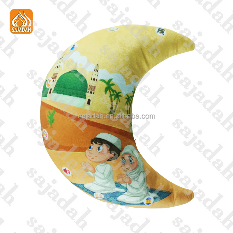 Muslim Kids Islamic Toys Sajada Baby Educational Muslim Prayer Pillow With Light Music Sound Player Kids Toy