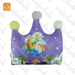 Muslim Educational Toys PO-CROWN Light Decorated Mat Pillow Speaker Prayer Rug Coran Kids Pillow Toys