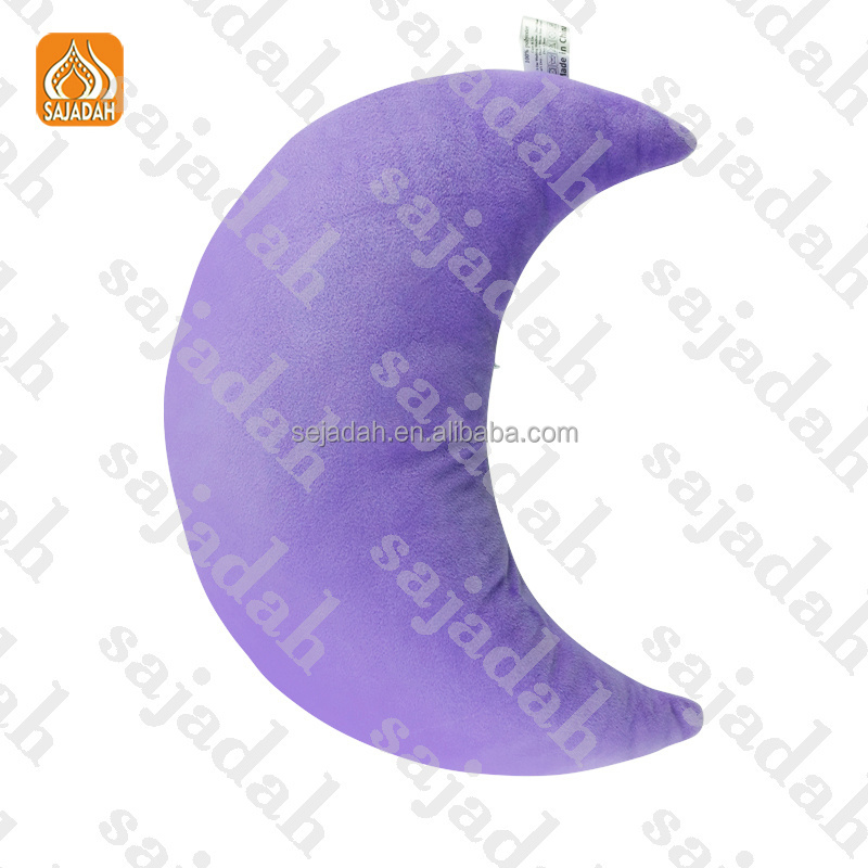 Cute Baby Toys PO-Moon Arabic Language Muslim Portable Coran Sleep Pillow With Light For Kids