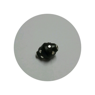 925 Sterling Silver Ebony Wood Exotic Beads