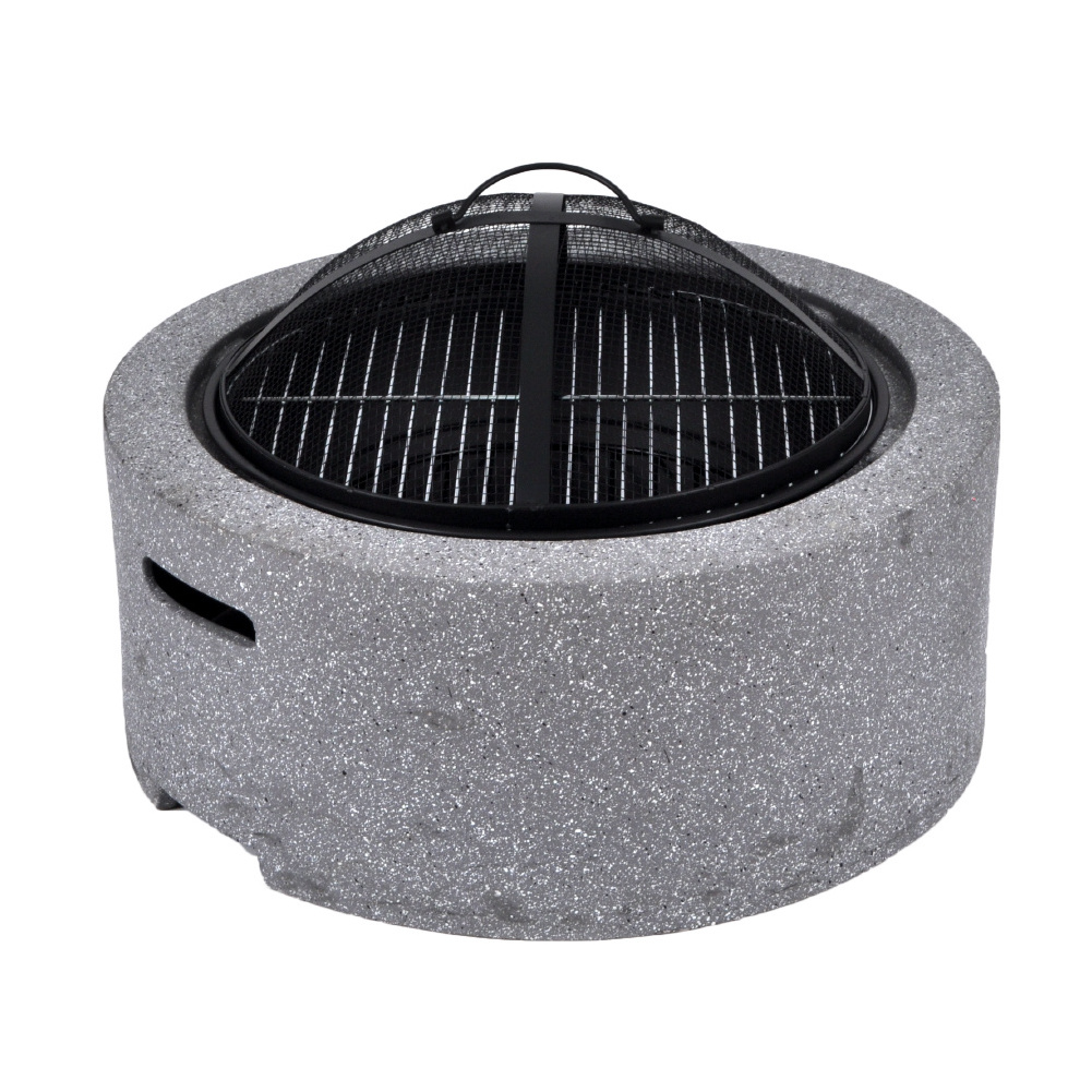 SEJR Outdoor Magnesium Oxide Fire Pit MGO Backyard Wood Burning Firepits