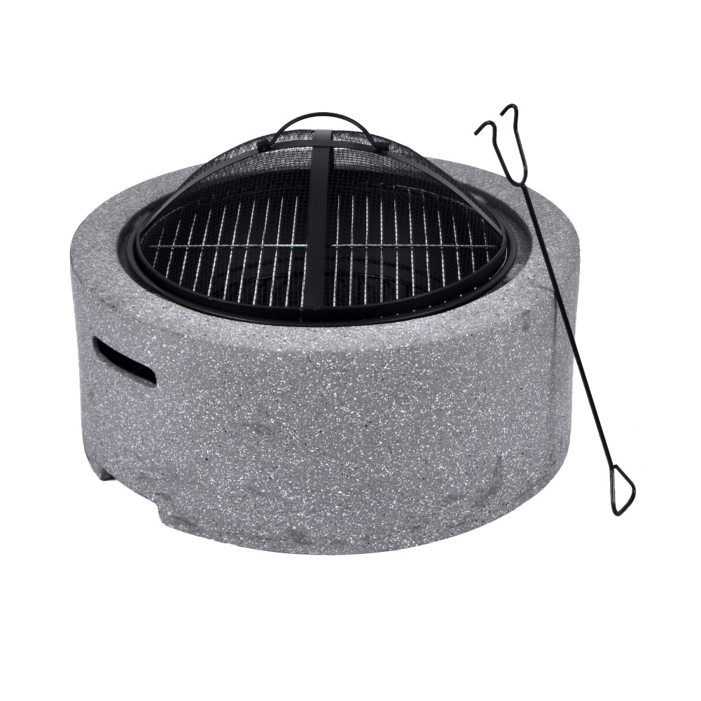 SEJR Outdoor Magnesium Oxide Fire Pit MGO Backyard Wood Burning Firepits