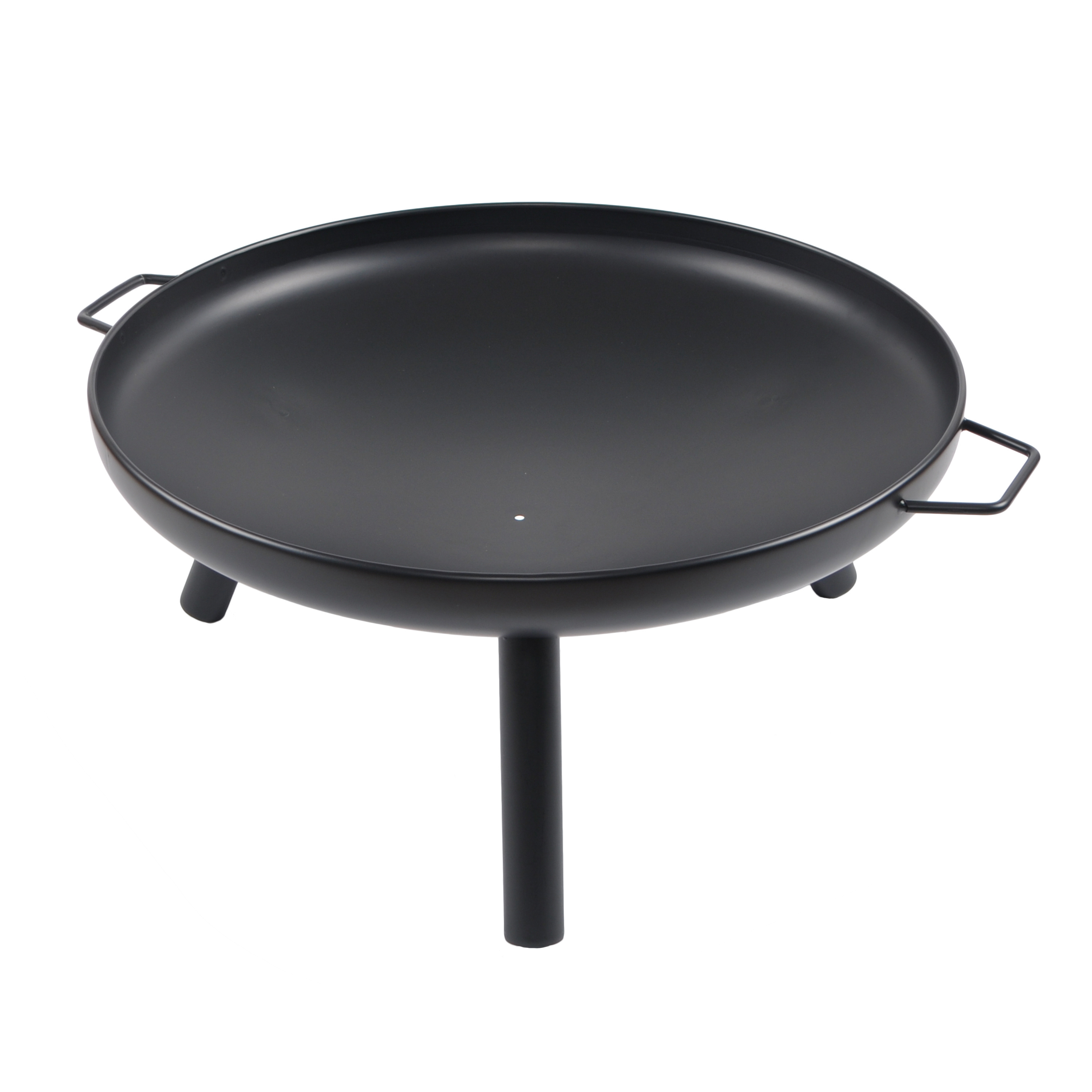 SEJR 24, 32, 36 Inch Black Steel Wood Burning Fire Pit Bowl For Outdoor Backyard Patio