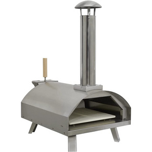 SEJR Stainless Steel Pizza Oven Portable Tabletop Wood Pellet Indoor Stone Fire Pizza Oven