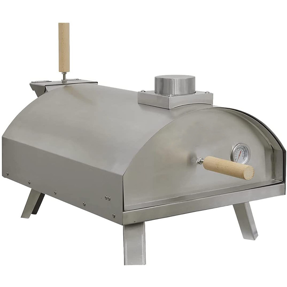 SEJR Stainless Steel Pizza Oven Portable Tabletop Wood Pellet Indoor Stone Fire Pizza Oven