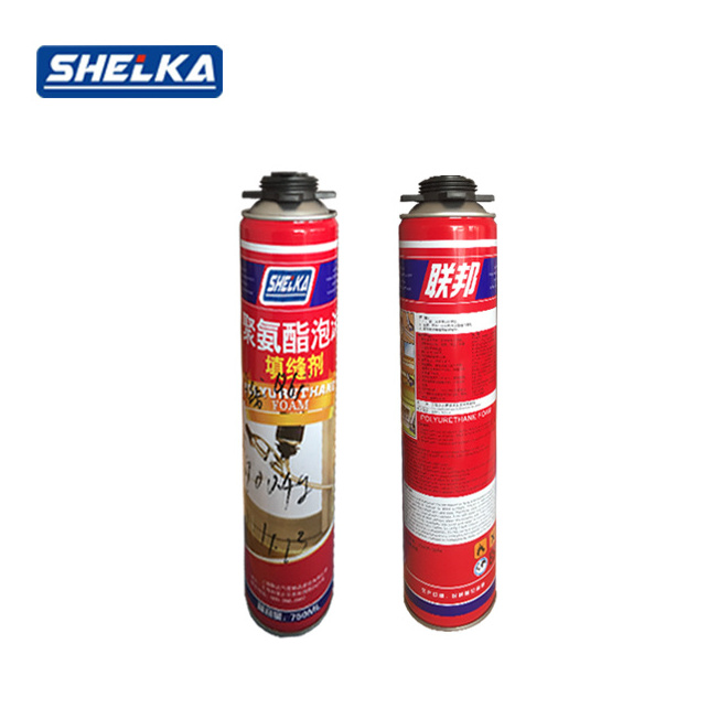 750ml pu foam liquid polyurethane structural expanding foam