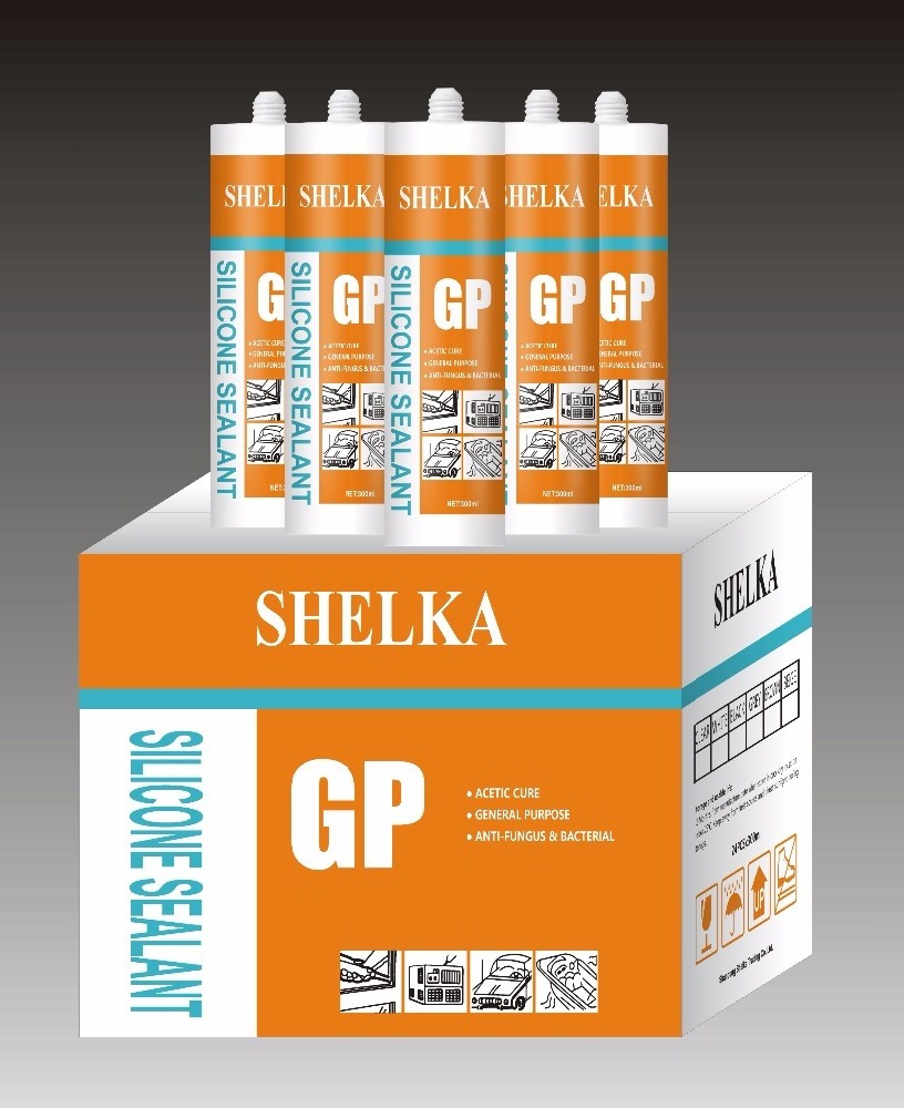 General purpose gp transparent waterproof silicone sealant adhesive glue