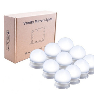 USB wire control Vanity Cosmetic makeup LED mirror light bulb 10 pcs hollywood mirror with light bulbs