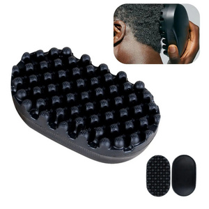 Hair Sponge Rubber Natural Afro Wave Barber Hair Brush Sponge for Dreads Afro Washable Oval Magic Hair Twist Sponge Rubber