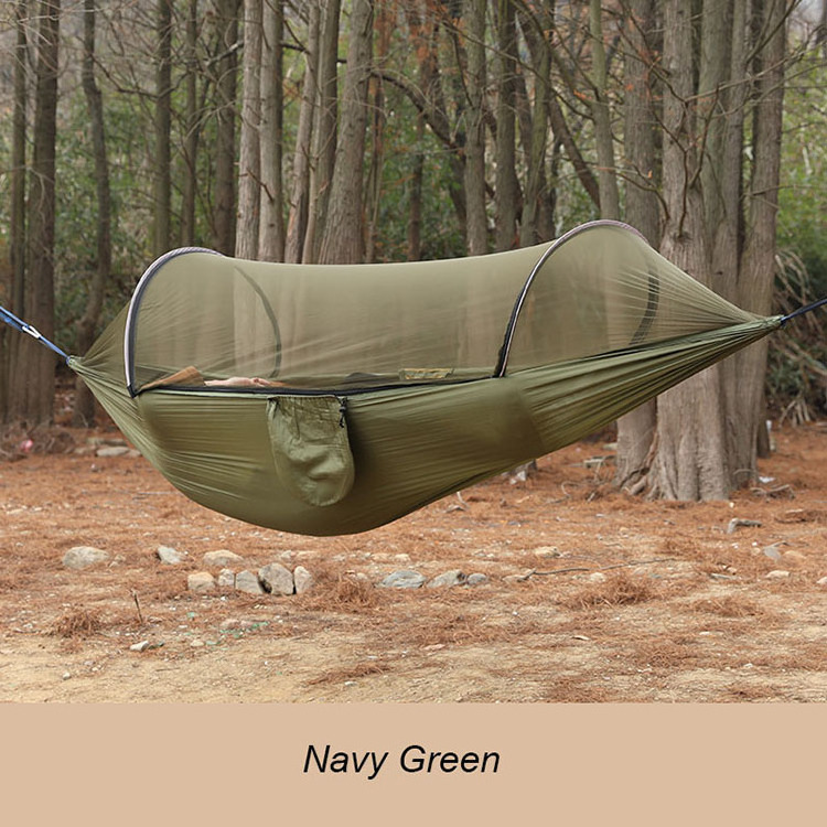 Custom Camo Parachute Nylon Portable Single Double Tent Pop Up Camping Hammock Mosquito Net