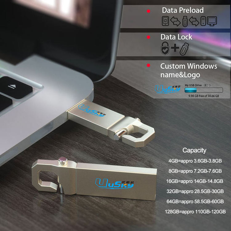 Free Custom Logo 4GB 8GB 16GB 32GB 64GB 128GB USB 2tb Mini USB Flash Memory Drive 2.0 3.0 Pen Drive Wholesale U Disk