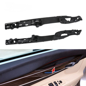 Front Door Interior Inner Handle Pull Carrier Black for BMW 7 Series F01 F02