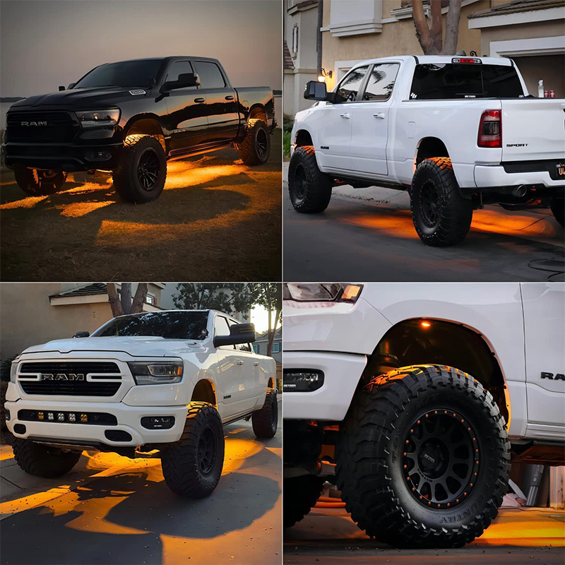 High Power The Brightest Pure White Color LED Pods Rock Underbody Wheel Lights For Off road Truck UTV ATV Boat